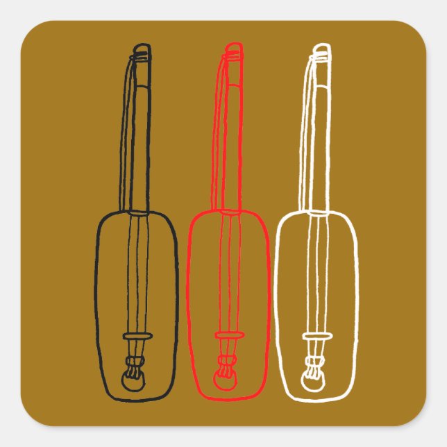 Gnawa Gambri Square Sticker (Front)