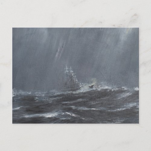 Gneisenau Storm in the North Sea 1940 2006 Postcard