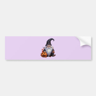 Gnom gnome Halloween Bumper Sticker