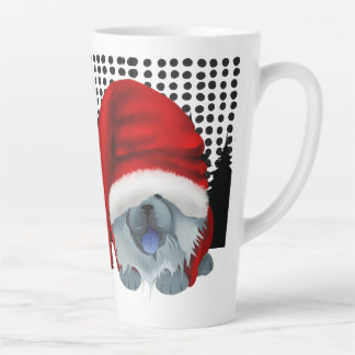GNOME 4 THE CHOWLIDAYS -BlUE CHOW - Latte Mug