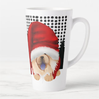GNOME 4 THE CHOWLIDAYS - RED CHOW - Latte Mug