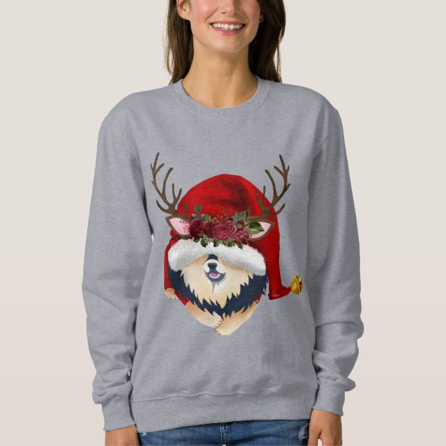 GNOME 4 THE HOLIDAYS - Finnish Lapphund Sweatshirt (Front)