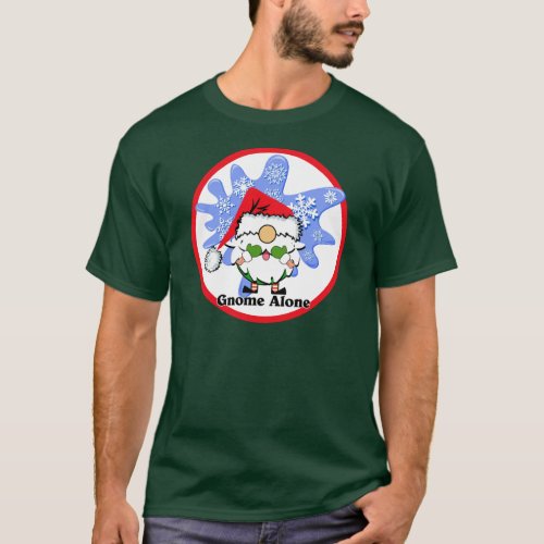 Gnome Alone Funny Christmas Movie Parody Red Green T_Shirt