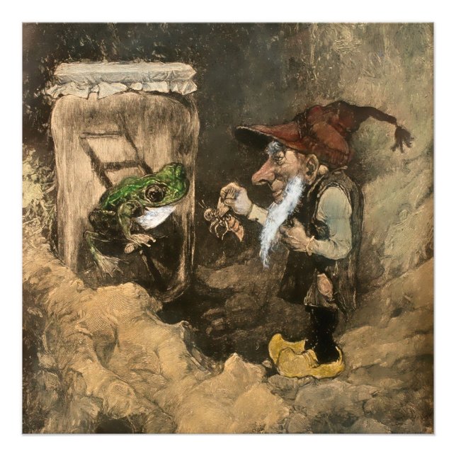 “Gnome and Frog in a Jar” by Heinrich Schlitt Photo Print (Front)