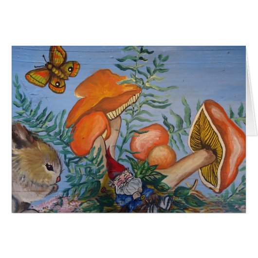 Gnome and Mushrrooms (Front Horizontal)