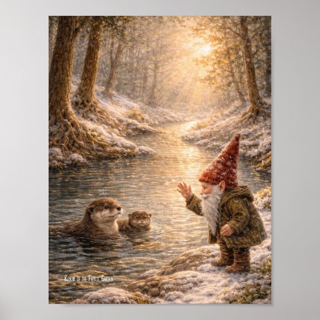 Gnome and Otter Poster (Front)