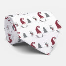 Gnome and Reindeer Scandinavian Tomte design Neck Tie Gnome and Reindeer Scandinavian Tomte design Neck Tie