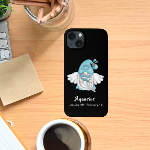 Gnome Aquarius Astrology Sign Angel iPhone 15 Plus Case