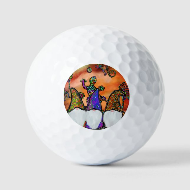 Gnome  Art Golf Balls (Front)