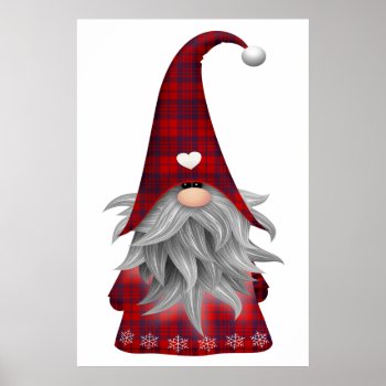 Gnome Art Poster by ChristmasTimeByDarla at Zazzle
