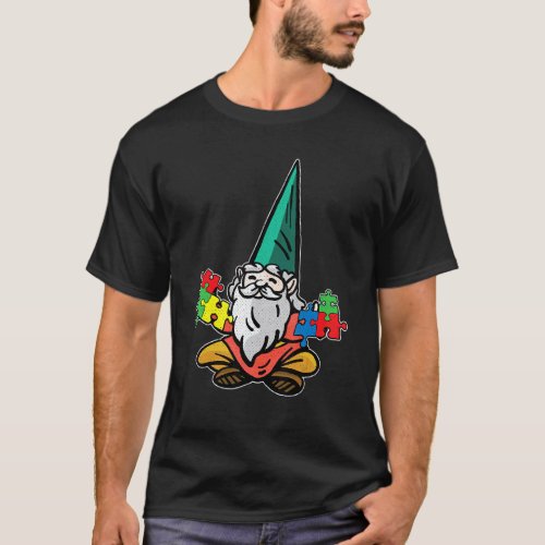 Gnome Autism Awareness Cute Baby Boys Girls Toddle T-Shirt