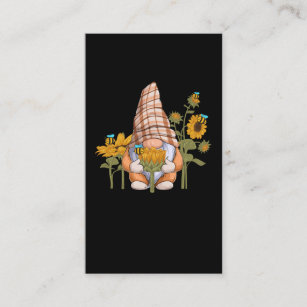 Gnome Bee Sunflower Gardening Business Card