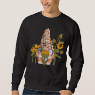Gnome Bee Sunflower Gardening Sweatshirt