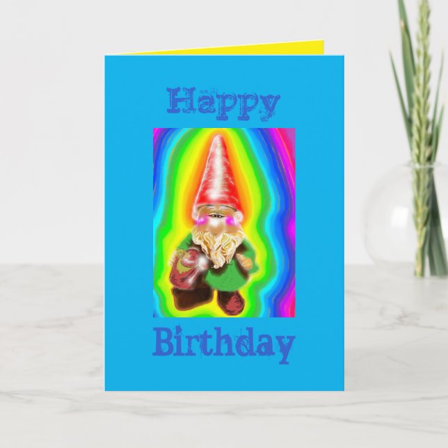 Gnome birthday card  (Front)