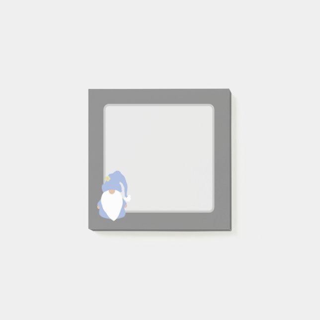 Gnome - Blue Post-it Notes (Front)