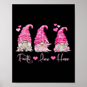 Gnome Breast Cancer Awareness  Poster