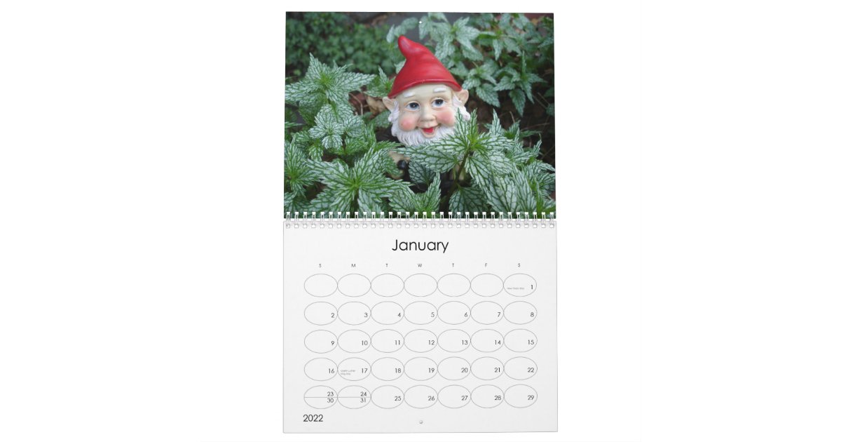 Gnome Calendar Zazzle com