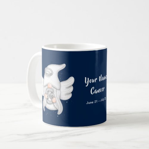 Gnome Cancer Astrology Sign Angel Your Name Coffee Mug