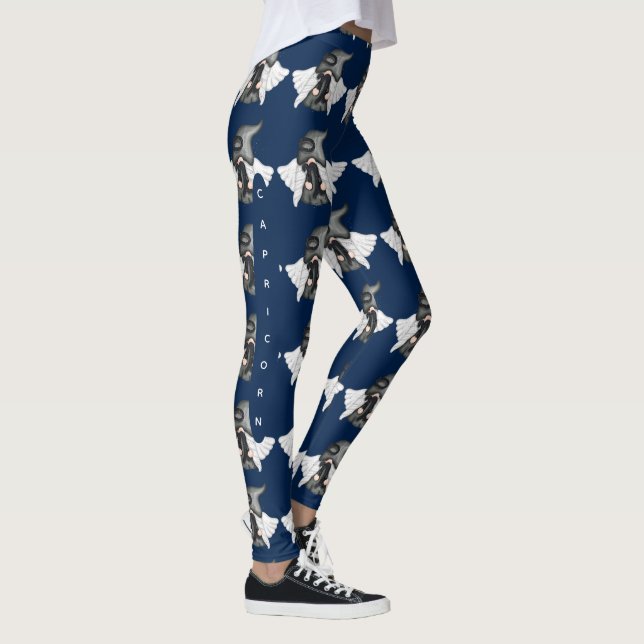 Gnome Capricorn Astrology Sign Angel Leggings (Right)