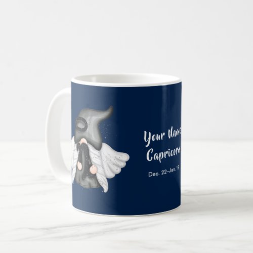 Gnome Capricorn Astrology Sign Angel Your Name Coffee Mug