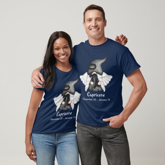 Gnome Capricorn Zodiac Astrology Sign Angel Unisex T-Shirt (Unisex)