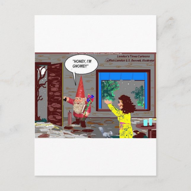 Gnome Cartoon Funny Gifts Tees Mugs Cards Etc (Front)