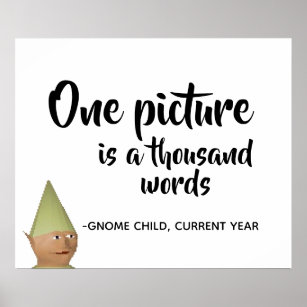 gnome jokes art wall