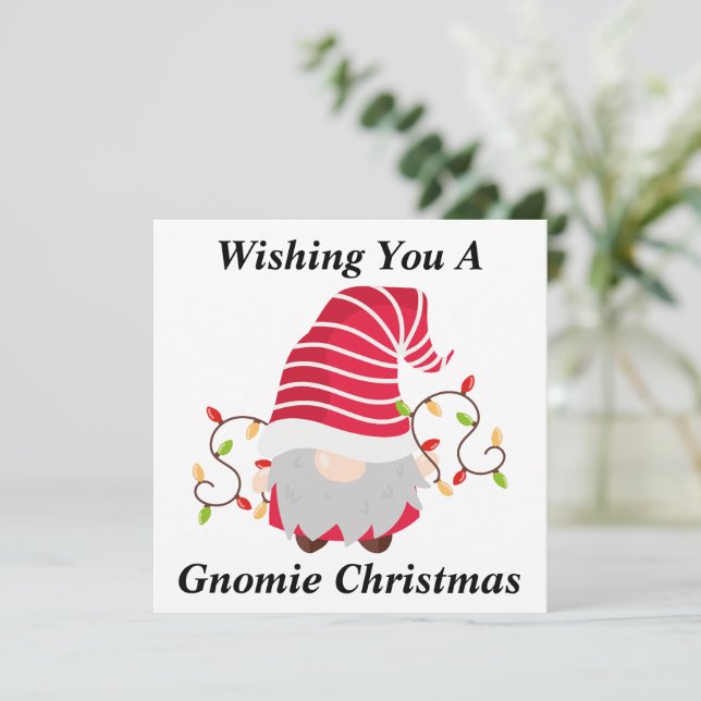 Gnome Christmas Card (Standing Front)
