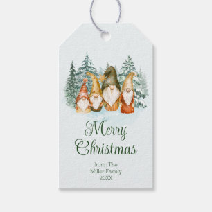 Gnome Christmas Gift Tags