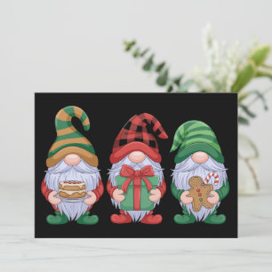 Gnome Christmas Gnomes Cute Gnomies Holidays Holiday Card