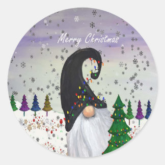 Gnome Christmas Holiday Stickers