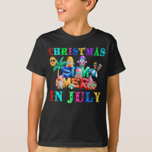 Gnome Christmas In July Summer T-Shirt