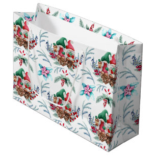 Gnome Christmas Large Gift Bag