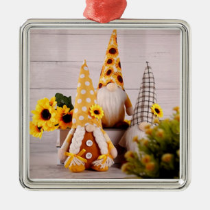 GNOME CHRISTMAS LIKE A GNOME CHRISTMAS METAL ORNAM METAL ORNAMENT