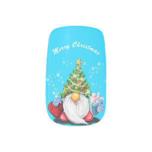 Gnome Christmas Nail Art
