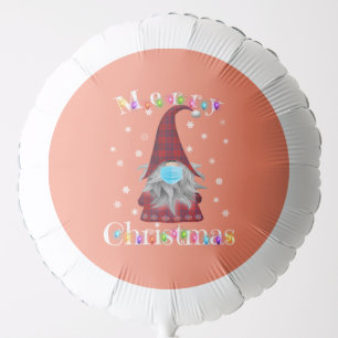 Gnome Christmas Pajamas Face Mask - Garden Gnome Balloon