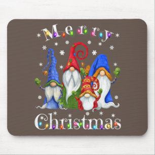 Gnome Christmas Pajamas - Garden Gnome Merry Chris Mouse Pad