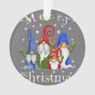Gnome Christmas Pajamas - Garden Gnome Merry Chris Ornament
