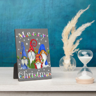 Gnome Christmas Pajamas - Garden Gnome Merry Chris Plaque