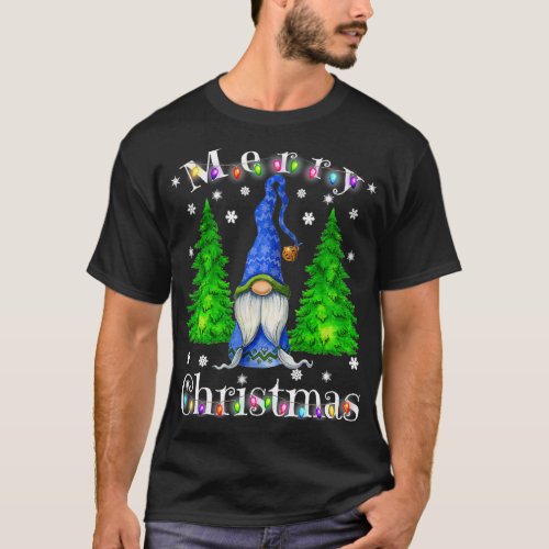Gnome Christmas Pajamas  Garden Gnome Merry Christ T_Shirt