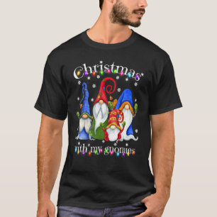 Gnome Christmas Pajamas Garden Gnome Merry Christm T-Shirt