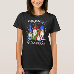 Gnome Christmas Pajamas Garden Gnome Merry Christm T-Shirt