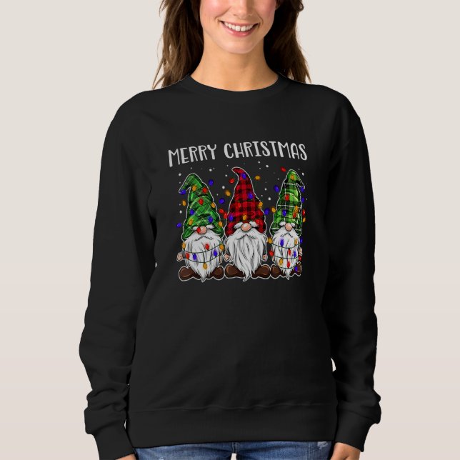 Gnome Christmas Pajamas  Gnomes Merry Christmas Sweatshirt (Front)