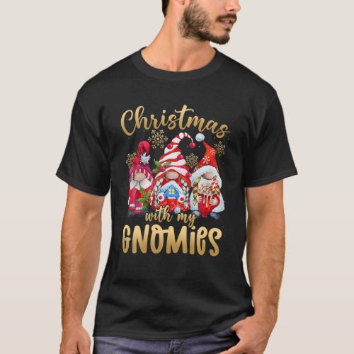 Gnome Christmas Pajamas Matching Family Gnomies Fu T_Shirt