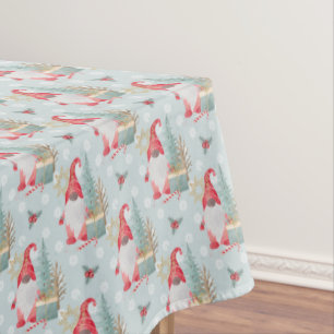 Gnome Christmas Pattern Tablecloth