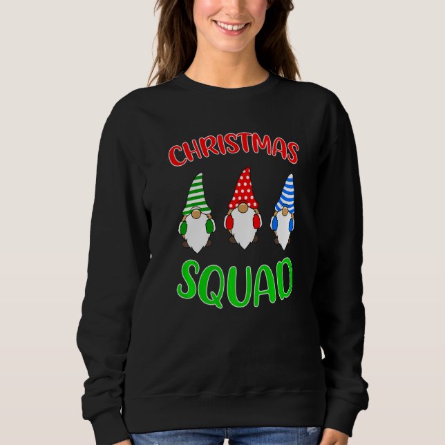 Gnome Christmas Squad Matching Family Pajamas Sweatshirt (Front)