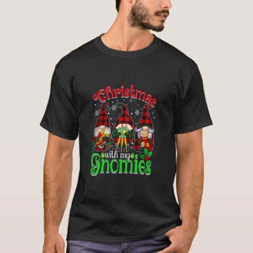 Gnome  Christmas With My Gnomies Family Christmas  T_Shirt
