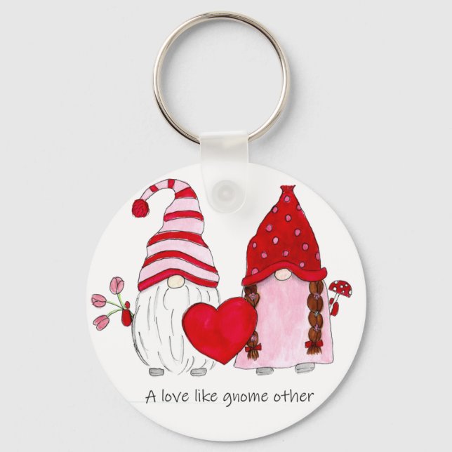 Gnome Couple A love like gnome other Keychain (Front)