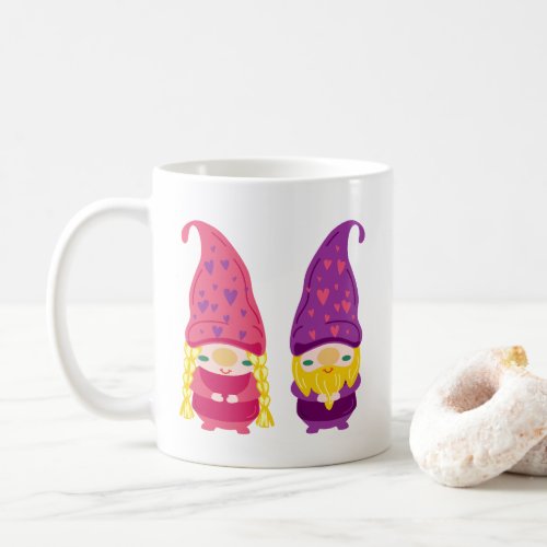 Gnome Couple Customizable Coffee Mug