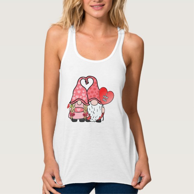 Gnome Couple Tank Top (Front)